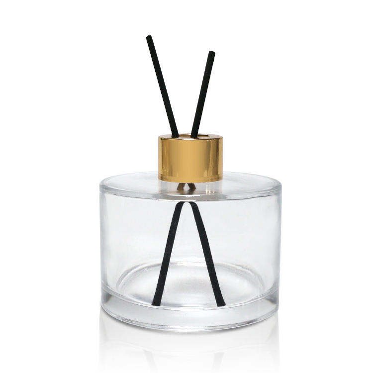 50ml 100ml 200ml clear glass reed diffuser bottle aroma fragrance perfume oil packaging round square glass bottles ready to ship