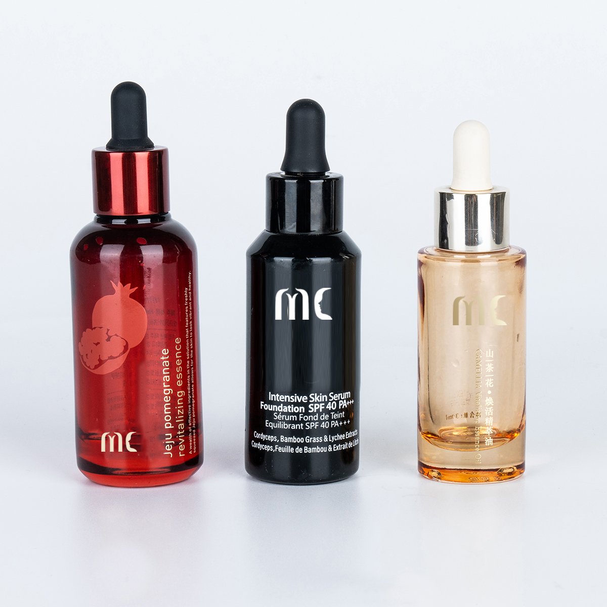 30ml 50ml Glass Round Dropper Bottle Serum Bottle Essence Bottle Competitive Price High-end and Luxury Zhejiang Child Resistant