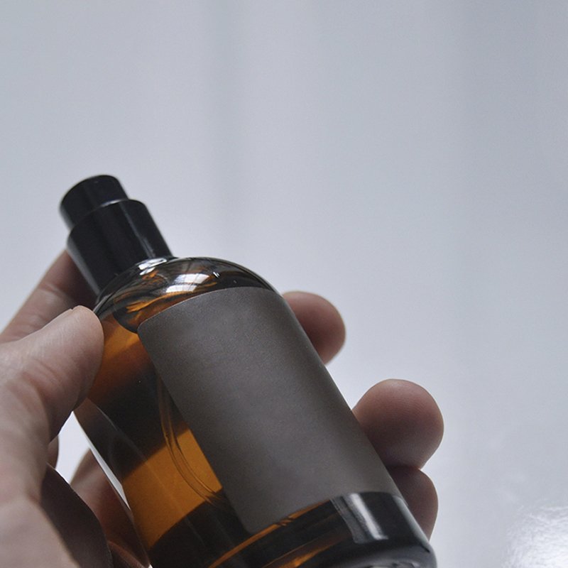 Custom Round Empty Clear Fragrance Glass Perfume Bottle 30ml 50ml 100ml Perfume Spray Glass Bottles with Cap