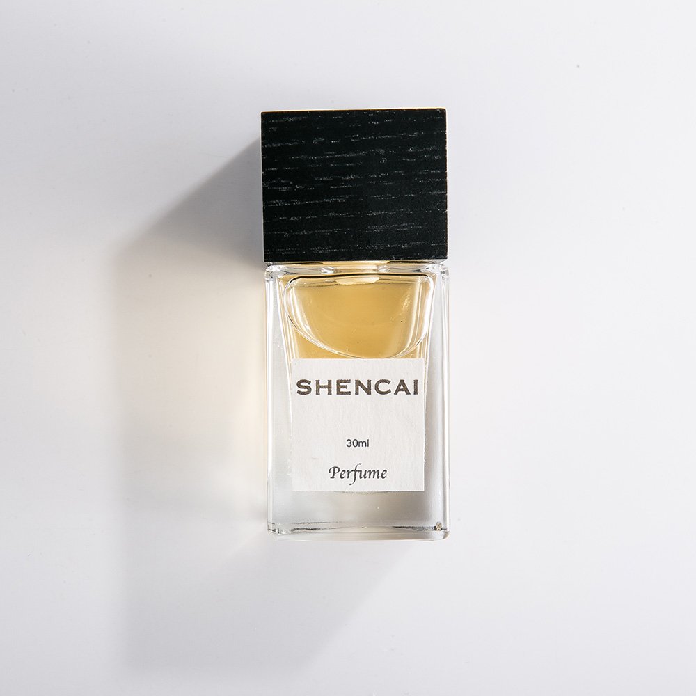 Luxury Custom logo 30ml 50ml Men's Perfume Glass Bottle Square Transparent Black Square Lid