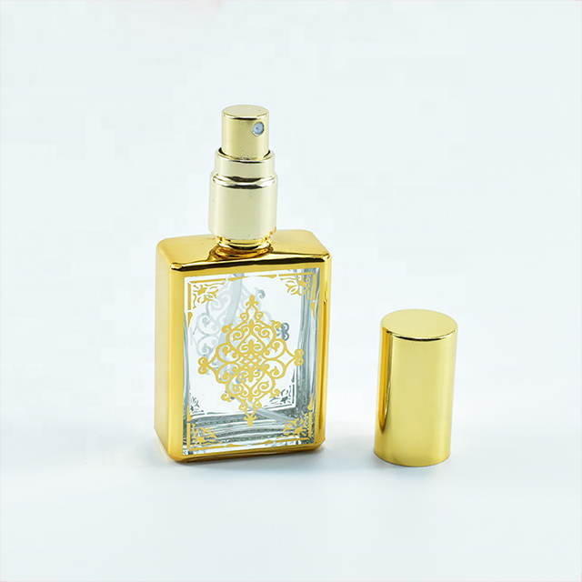 Mini Thin Glass Bottle Perfume 5ml 10ml 15ml 20ml Perfume Bottle With Flower Cap