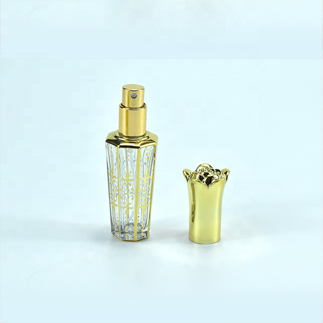 Mini Thin Glass Bottle Perfume 5ml 10ml 15ml 20ml Perfume Bottle With Flower Cap