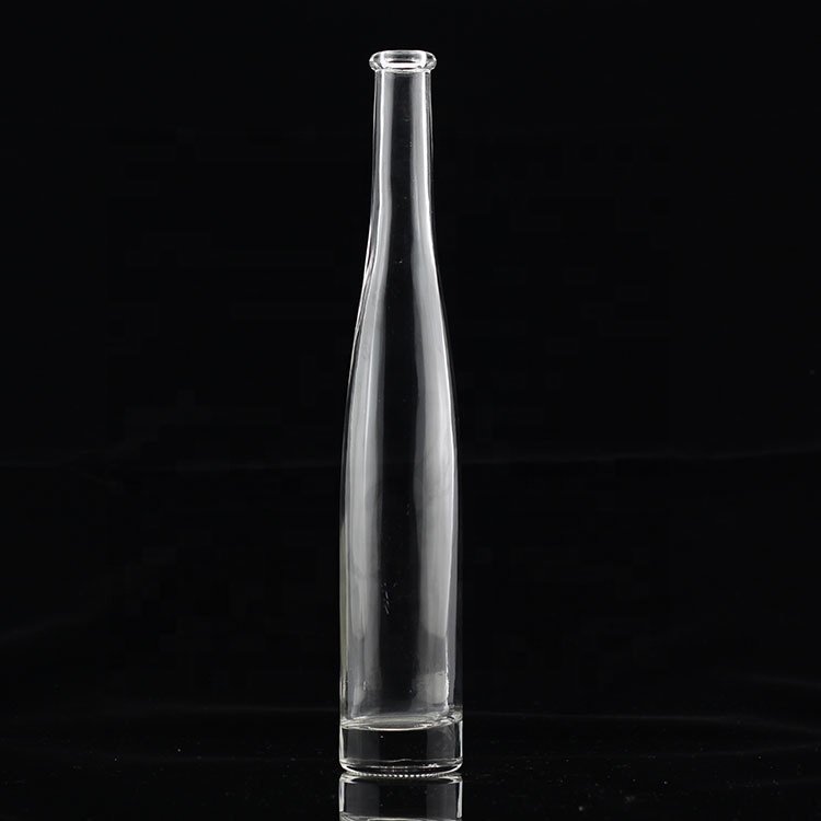 200ml 300ml 375ml Slender shape Thin Liquor Glass Bottle Wine Glass Vodka Bottle For Sale