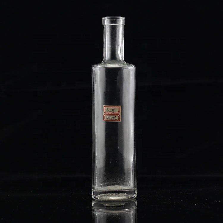 200ml 300ml 375ml Slender shape Thin Liquor Glass Bottle Wine Glass Vodka Bottle For Sale