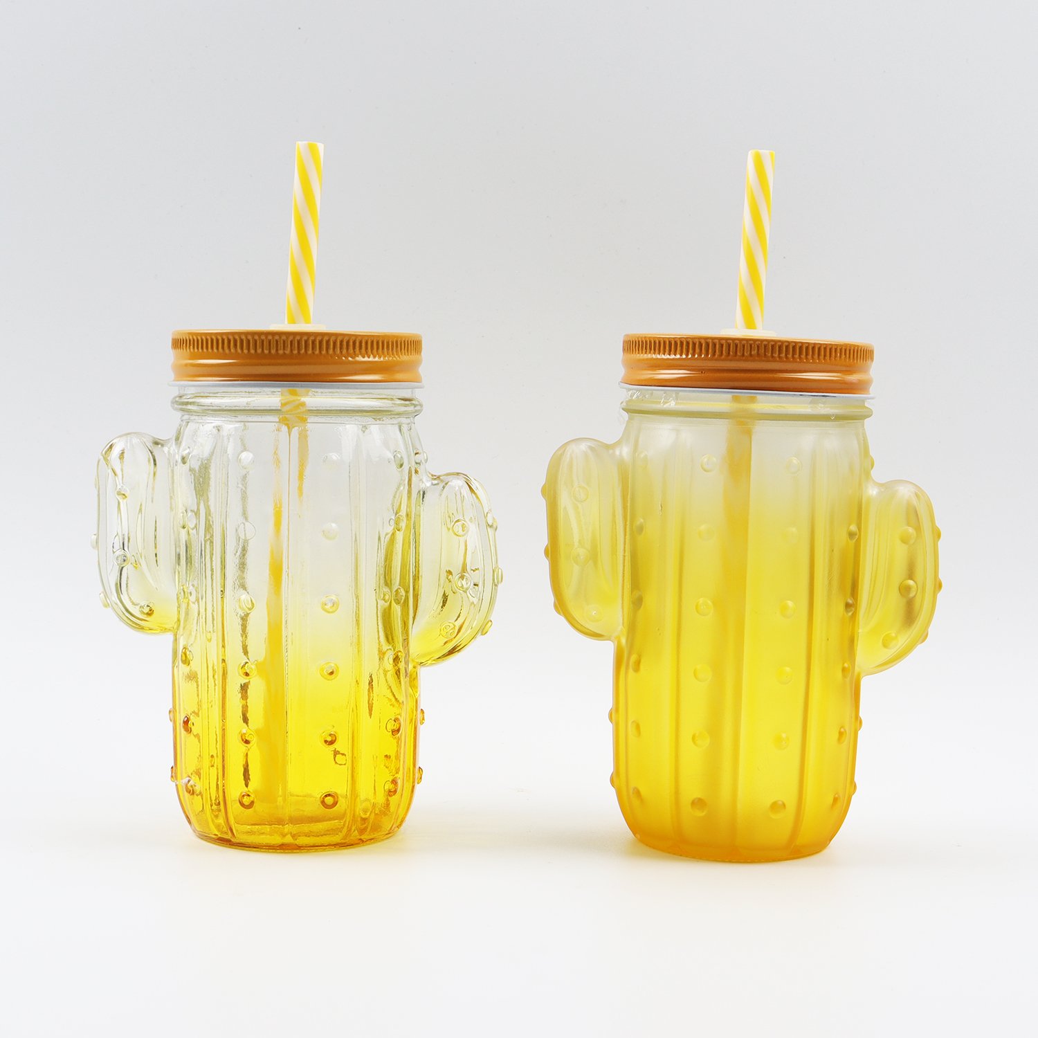 16 oz bamboo jar candle kid diffuser color drinking water tea iced coffee glass bottles with lid and straw
