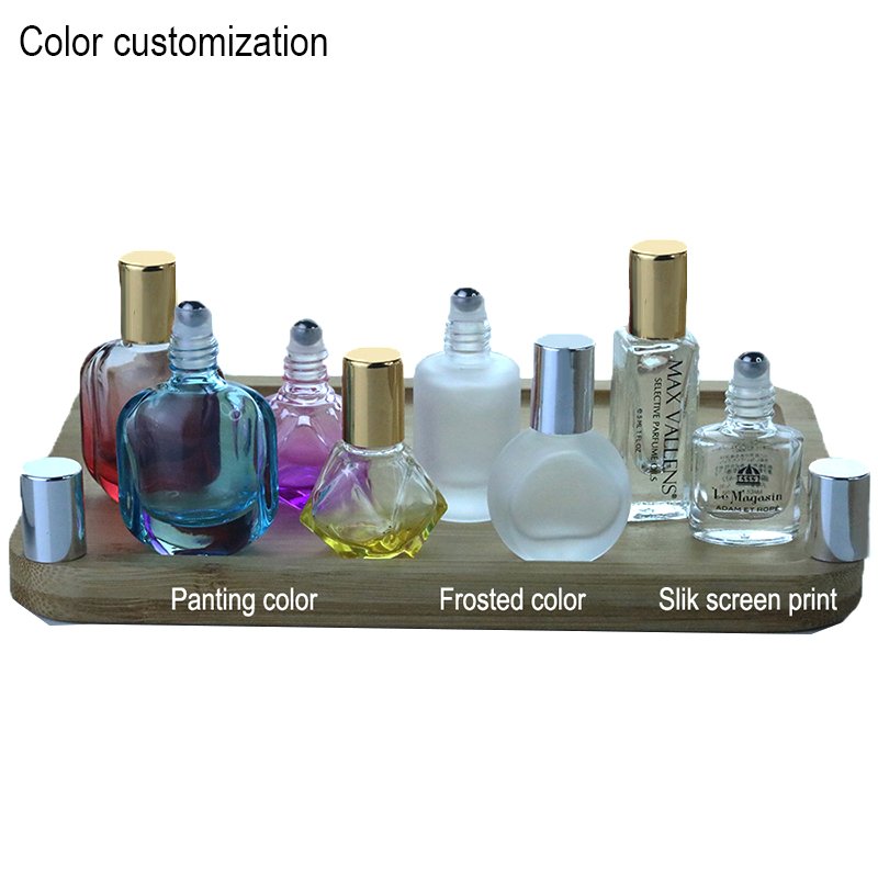 Bes price with Best Service 10ml Empty round roll on perfume glass bottle with roller ball (NRB02)