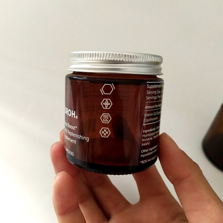100ml 4 Oz. Empty Amber Glass Round Jars Bottles with golden Lids for Salves Creams Ointments Candles