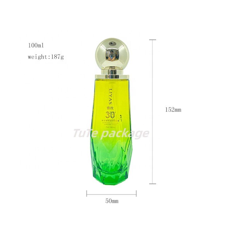 cosmetics essence milk pump glass spray bottle cream glass jar factory hot wholesale price jar glass bottle for cosmetics