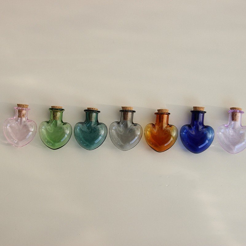 DIY Jewelry Accessories Little Wishing Bottle Souvenir Glass Bottle Mini Shaped Drift Bottle Jewelry Keychain Accessories Toy