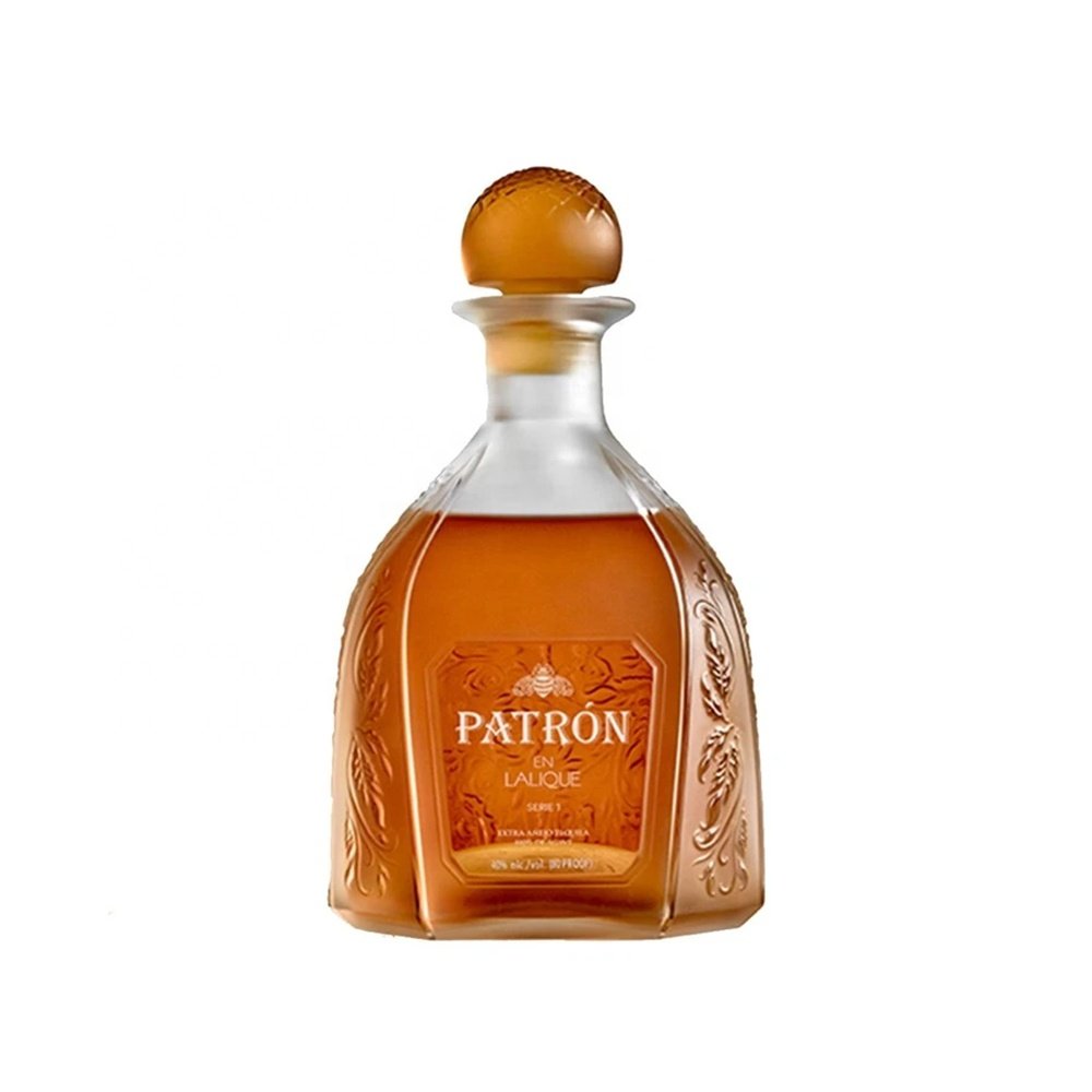 Factory direct sales personalized unique patron tequila cocktail glass bottle