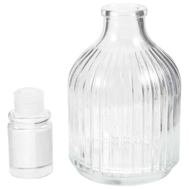 brand liquor glass bottle with cover