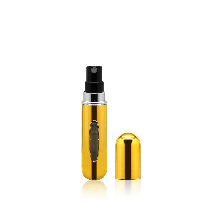 Popular 5ml 8ml mixed colors portable spray bottles aluminum shell perfume spray Bottles refillable atomizer