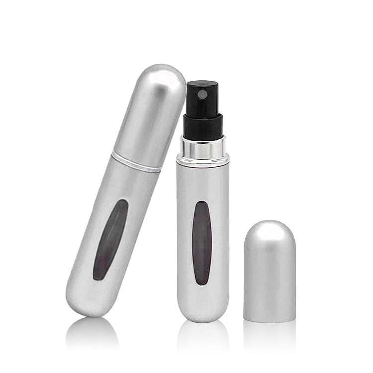 Popular 5ml 8ml mixed colors portable spray bottles aluminum shell perfume spray Bottles refillable atomizer