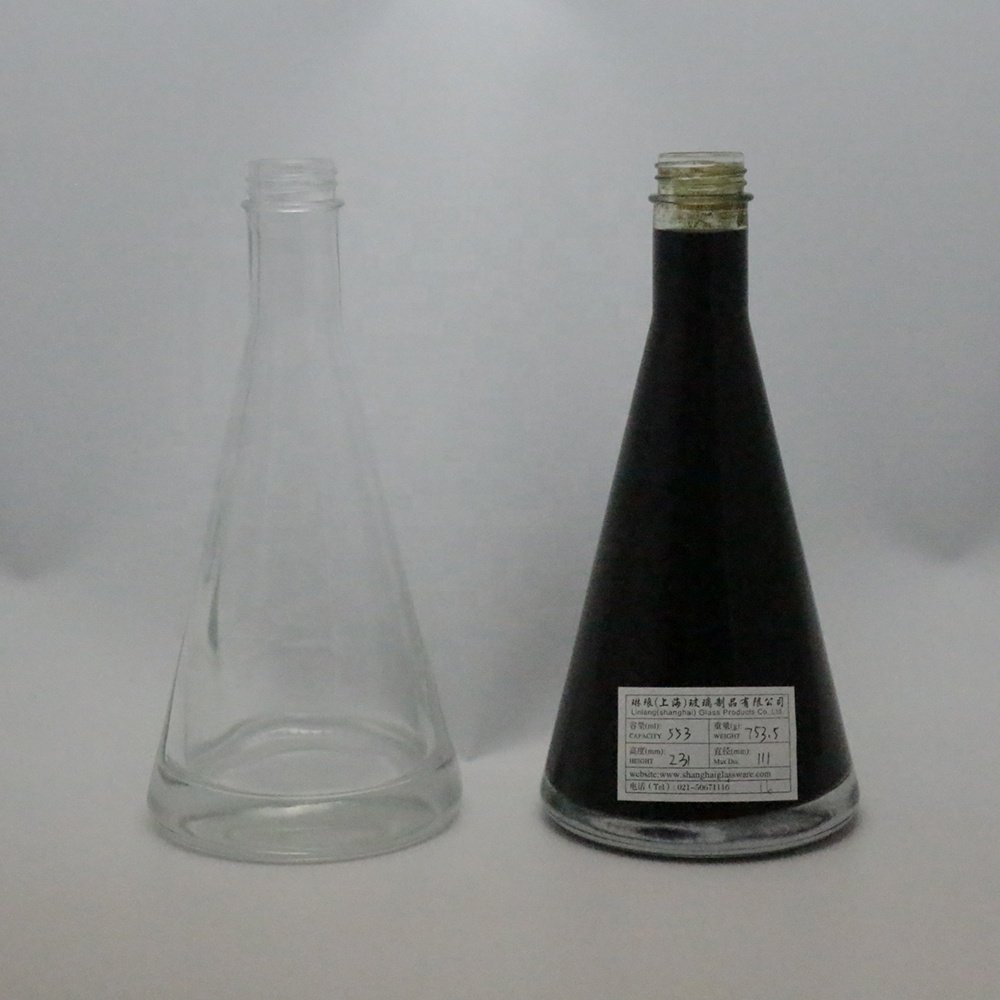 Gin Factory Direct Sales Lab Feeling Conical Flask Tonic Glass Bottle 200ml 70cl Cork Beverage Ruiyao Decal