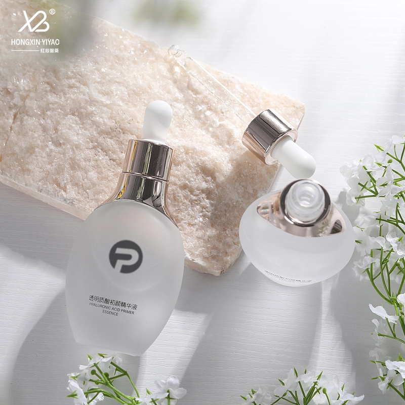 30ML50ML100mlStock new essence stock thick bottom dropper glass bottle Rose gold set bottle