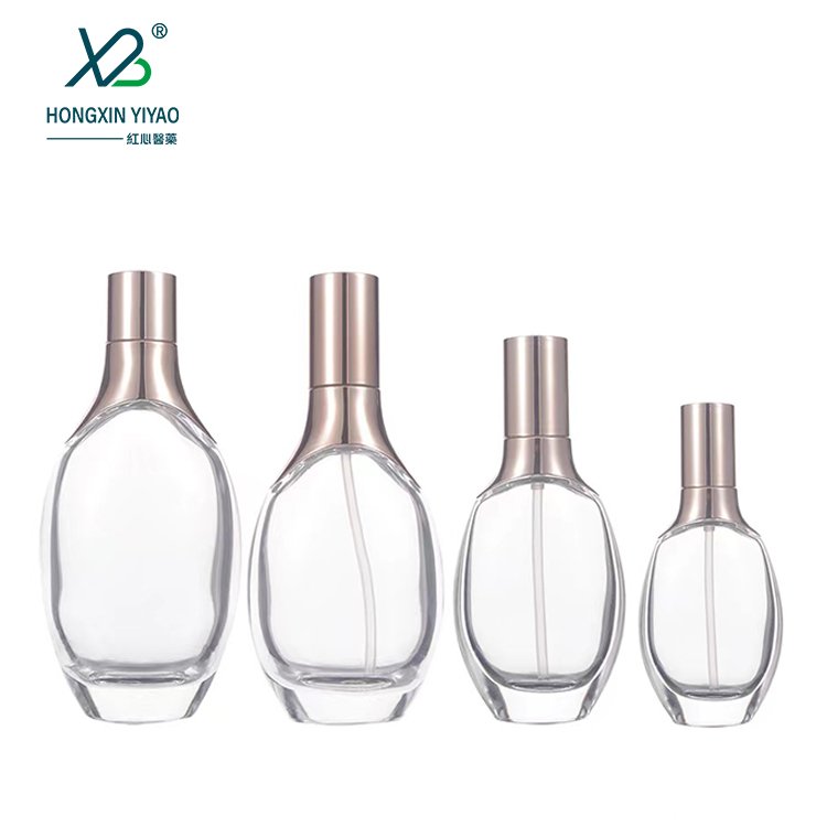 30ML50ML100mlStock new essence stock thick bottom dropper glass bottle Rose gold set bottle