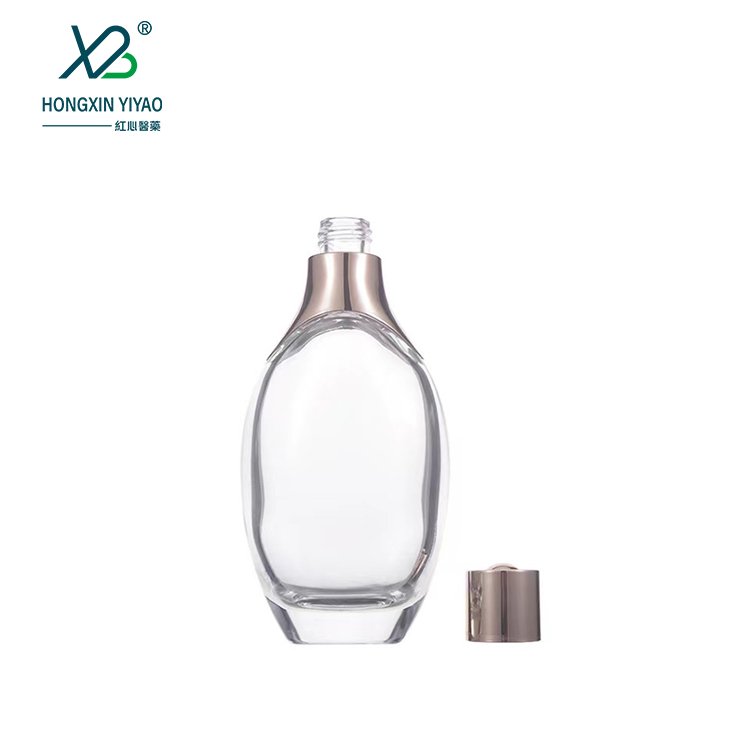 30ML50ML100mlStock new essence stock thick bottom dropper glass bottle Rose gold set bottle