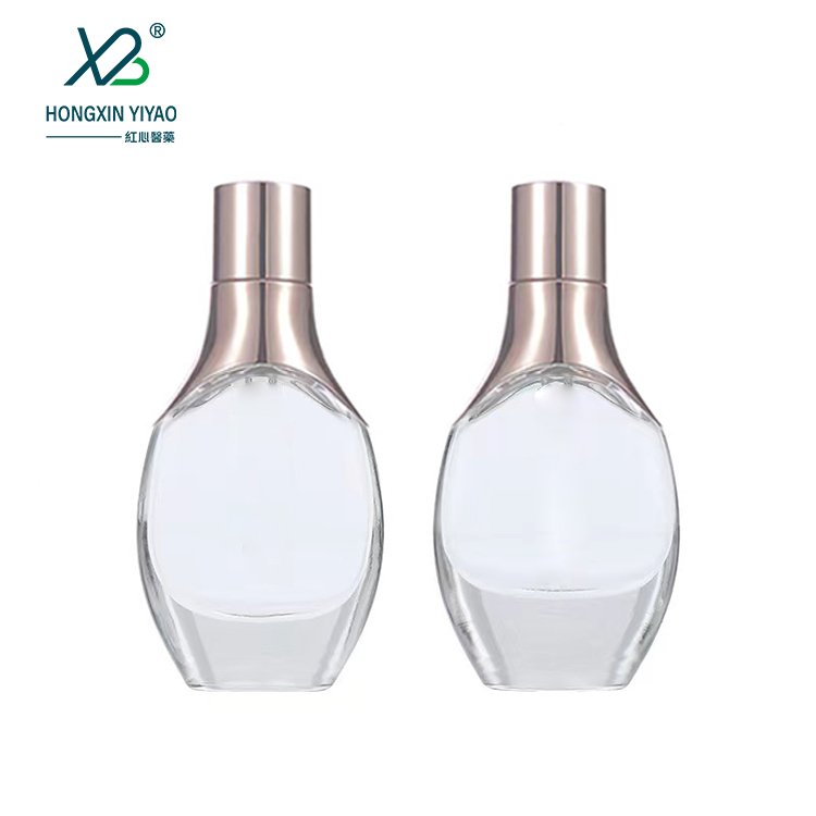30ML50ML100mlStock new essence stock thick bottom dropper glass bottle Rose gold set bottle
