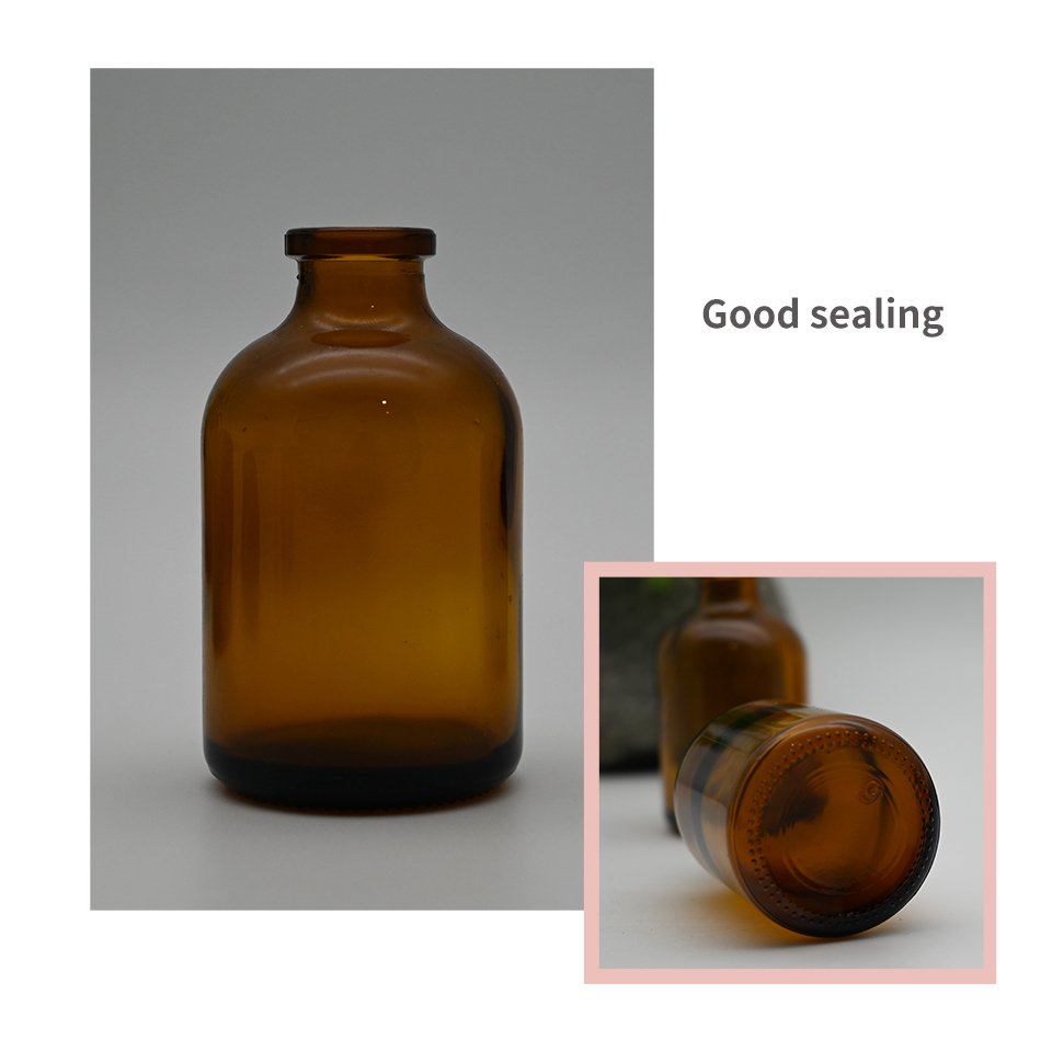 50ML Brown A type medicament glass bottle