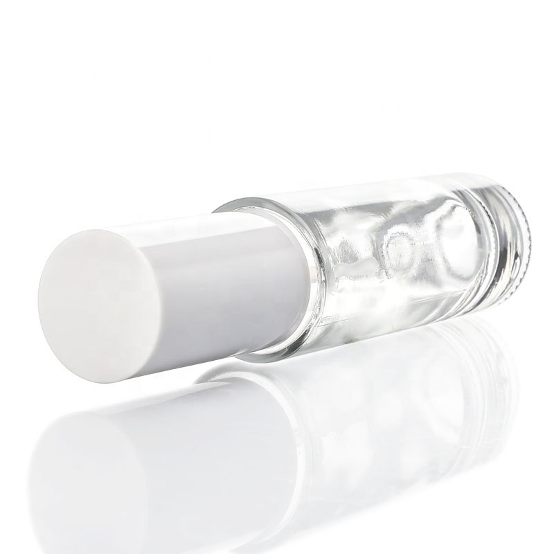 Oem Cosmetic Skin care Packaging 5ml 15ml 20ml 30ml Foundation Lotion Serum Hair Oil Essential oil Glass Bottles with White Pump