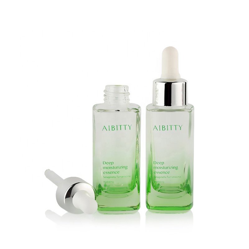 China Wholesale Custom Made Cosmetic Packaging Skin Care Serum Glass Bottle Dropper 30Ml