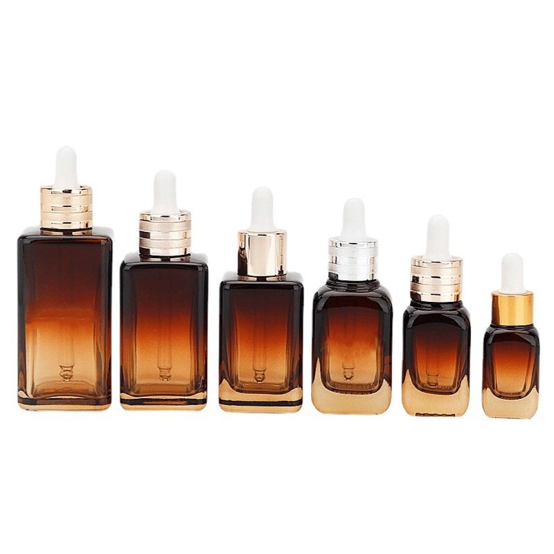 hot sale recommendation 10ml 20ml 30ml 50ml 75ml 100ml customized Amber dropper glass bottle