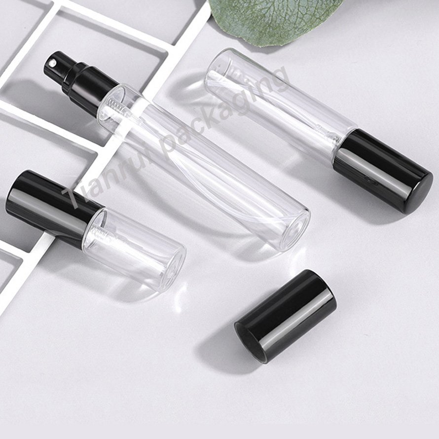 Wholesale Clear Round Shape 5ml 10ml 15ml Mini Perfume Slim Bottles Empty Glass Perfume Spray Bottle