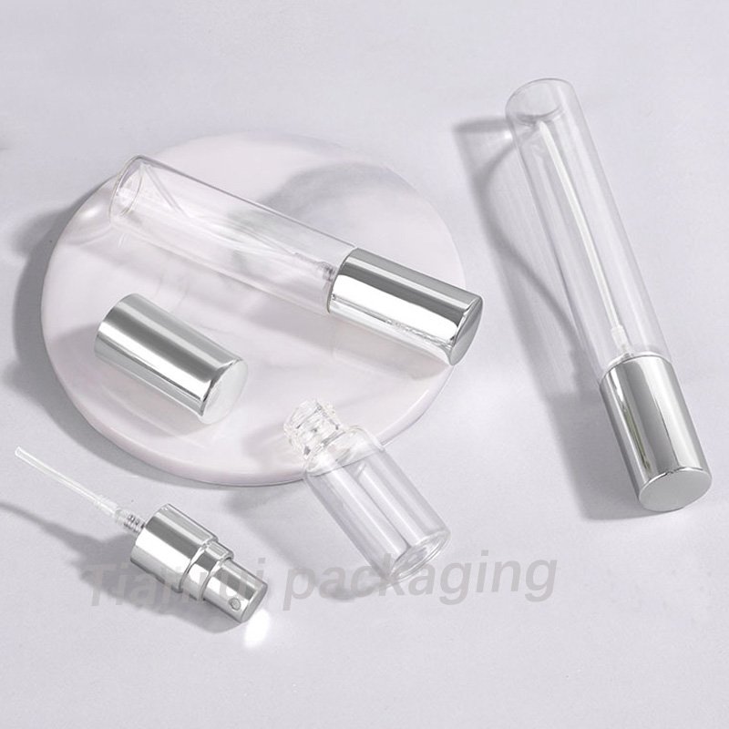 Wholesale Clear Round Shape 5ml 10ml 15ml Mini Perfume Slim Bottles Empty Glass Perfume Spray Bottle