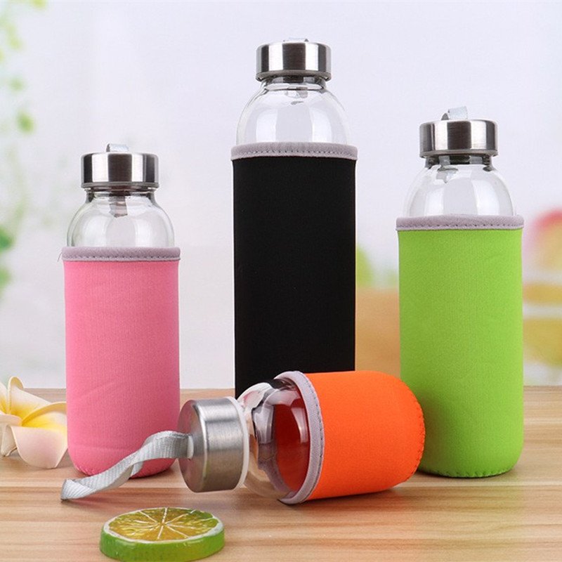 300ml 420ml 500ml clear empty glass water bottles sports drinking bottles automotive glass bottles