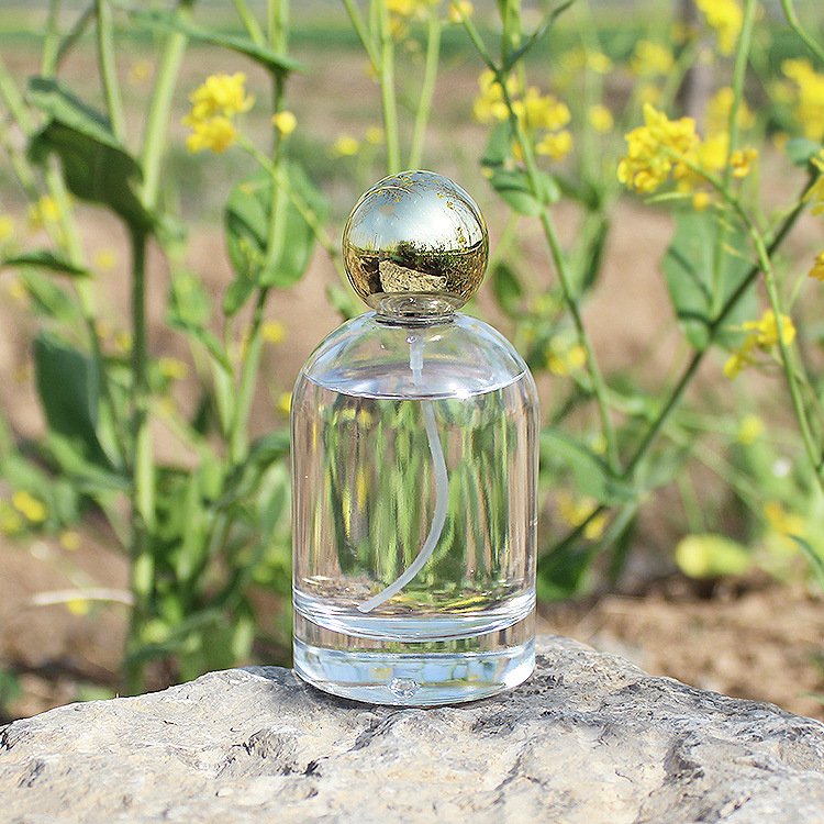 Wholesale 30ml 50ml 100ml Clear Glass Perfume Divided Bottle Spray Bottle Empty Perfume Bottle with Round Ball Cap