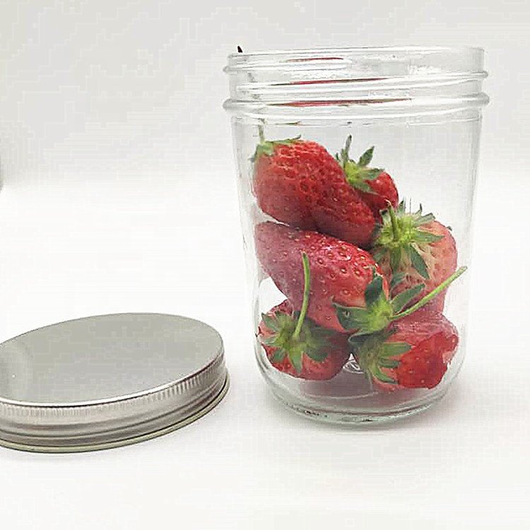 Wholesale 4oz 8oz 12z 20oz 100ml 200 ml 300ml 600ml High Quality Cheap Caviar Glass Jar Sealed Jam Jar/glass Bottle For Food