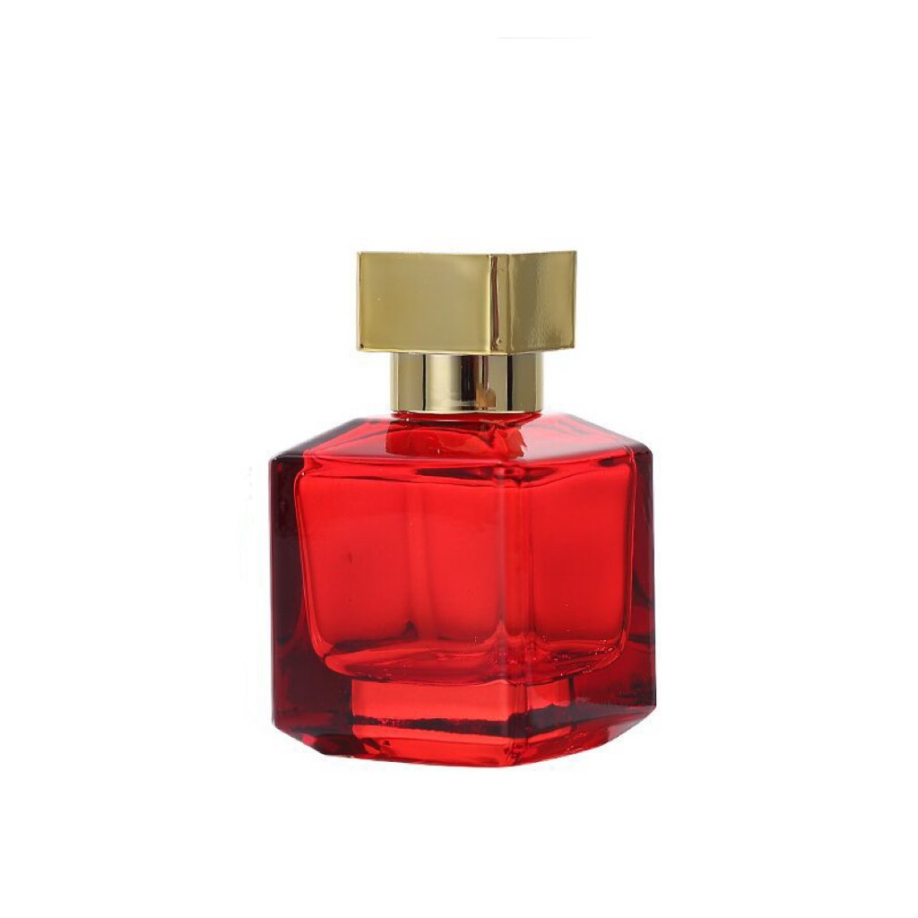 50ml 70ml Glass Perfume Spray Bottle with Square Cap Luxury Rectangle Custom Empty Perfume Bottle