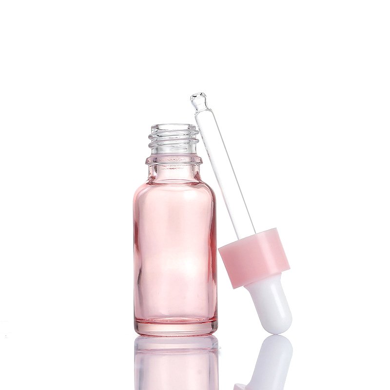 Cosmetic Packaging 30ml 50ml 100ml Hair Oil Essential Oil Perfume Pink Rose Gold Glass Dropper Bottle For Skin Care Packaging