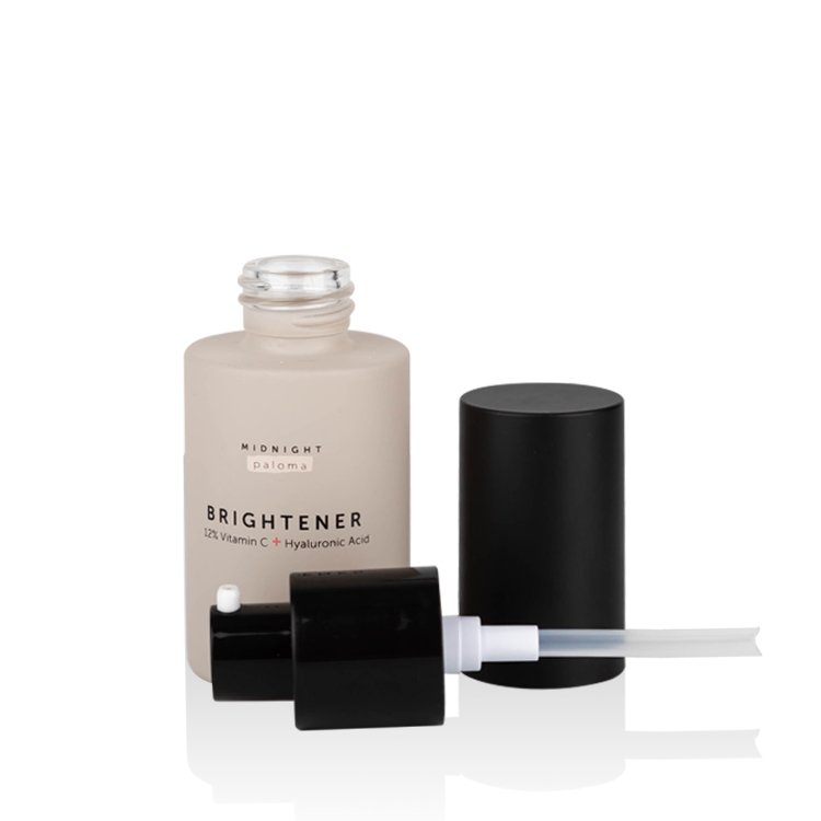 20ml 30ml 40ml 50ml 60ml 80ml 100ml 120ml 150ml 200ml Beige glass bottle with pump Lotion bottle customization