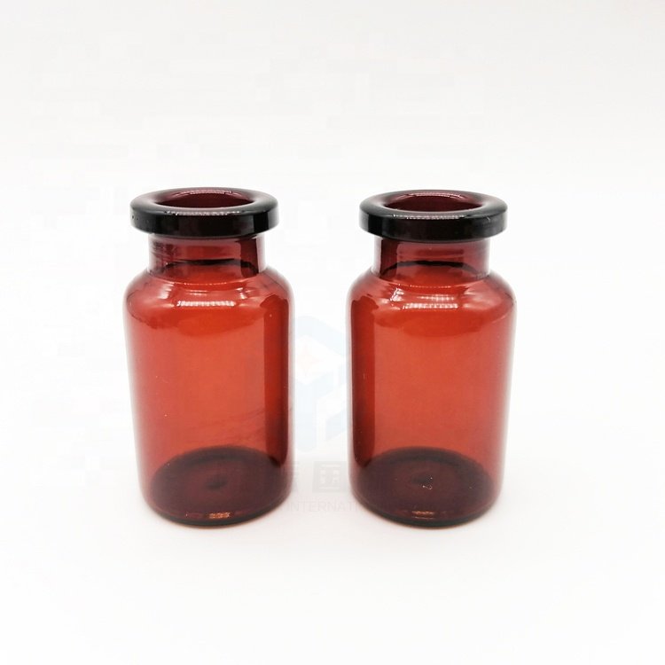 SFDA Passed Free Sample low borosilicate injection glass vial bottle amber clear vaccine glass bottle