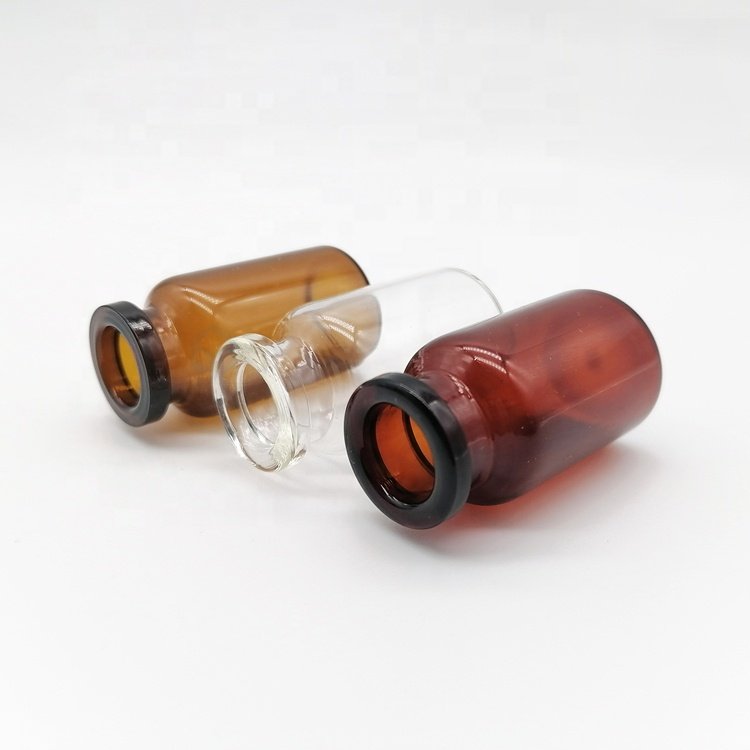 SFDA Passed Free Sample low borosilicate injection glass vial bottle amber clear vaccine glass bottle