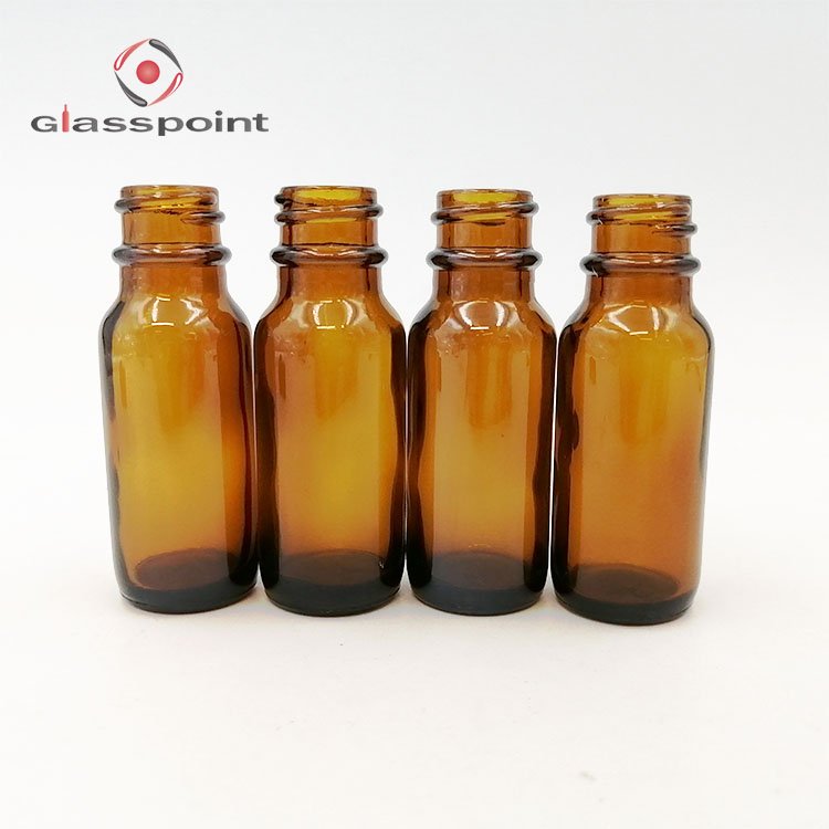 4oz amber boston glass bottle with sprayer pump