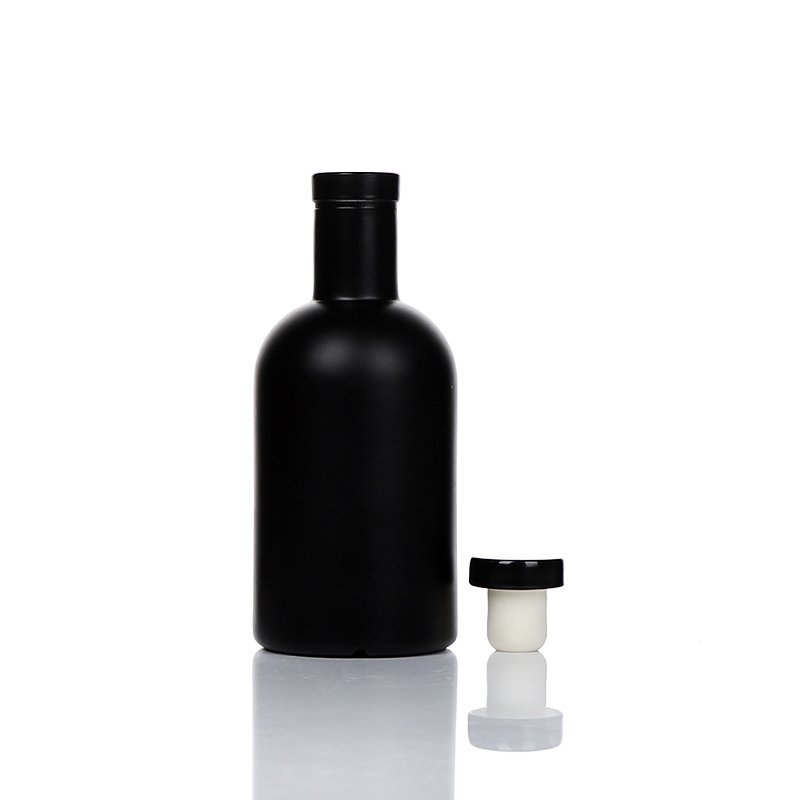 100ml 200ml 375ml 500ml 750ml 1000ml clear / frosted vodka alcohol spirits liquor whiskey alcoholic glass bottle with stopper