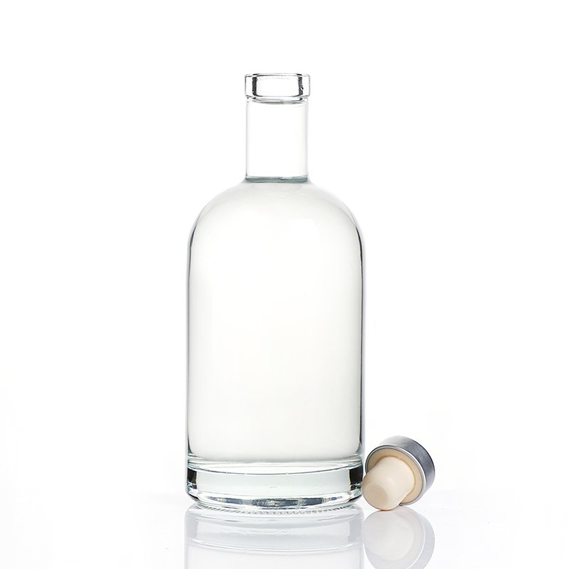 100ml 200ml 375ml 500ml 750ml 1000ml clear / frosted vodka alcohol spirits liquor whiskey alcoholic glass bottle with stopper