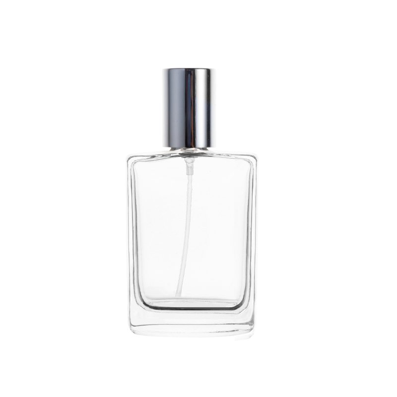 KDG Brand Wholesale OEM Factory Luxury Clear Square 110ml Fine Mist Perfume Glass Spray Bottle