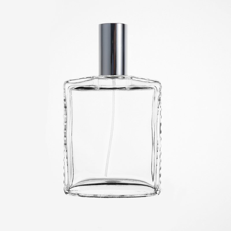 KDG Brand Wholesale OEM Factory Luxury Clear Square 110ml Fine Mist Perfume Glass Spray Bottle