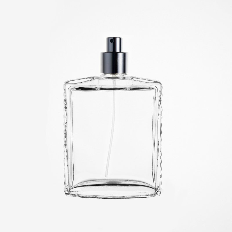KDG Brand Wholesale OEM Factory Luxury Clear Square 110ml Fine Mist Perfume Glass Spray Bottle