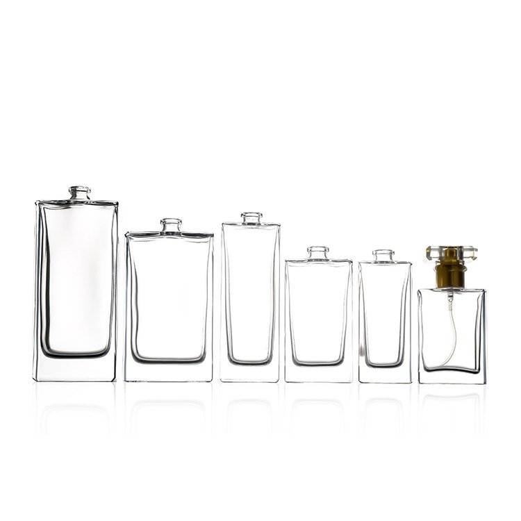 Wholesale Free Sample Luxury Woman 20ml 30ml 50ml 100ml Square Spray Glass Empty Perfume Bottle 50 ml 100ml