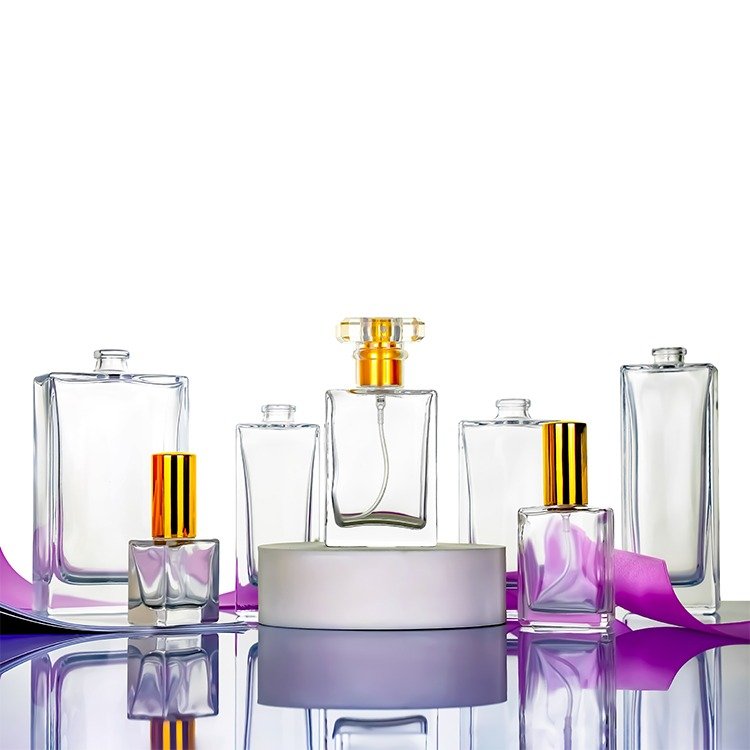 Wholesale Free Sample Luxury Woman 20ml 30ml 50ml 100ml Square Spray Glass Empty Perfume Bottle 50 ml 100ml
