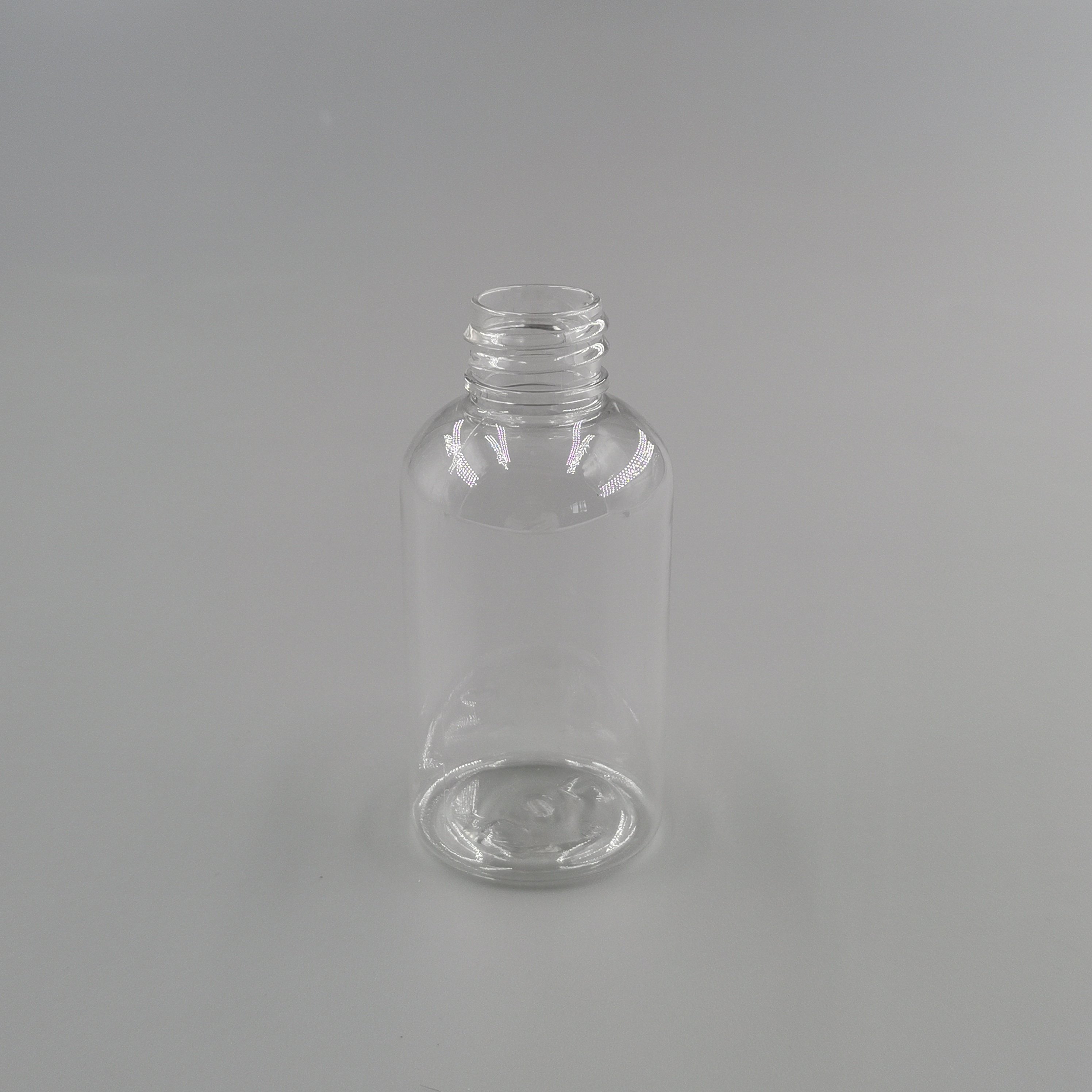 50ml 80ml empty PET oil dropper bottles for cosmetic packaging boston round essence bottle and serum container