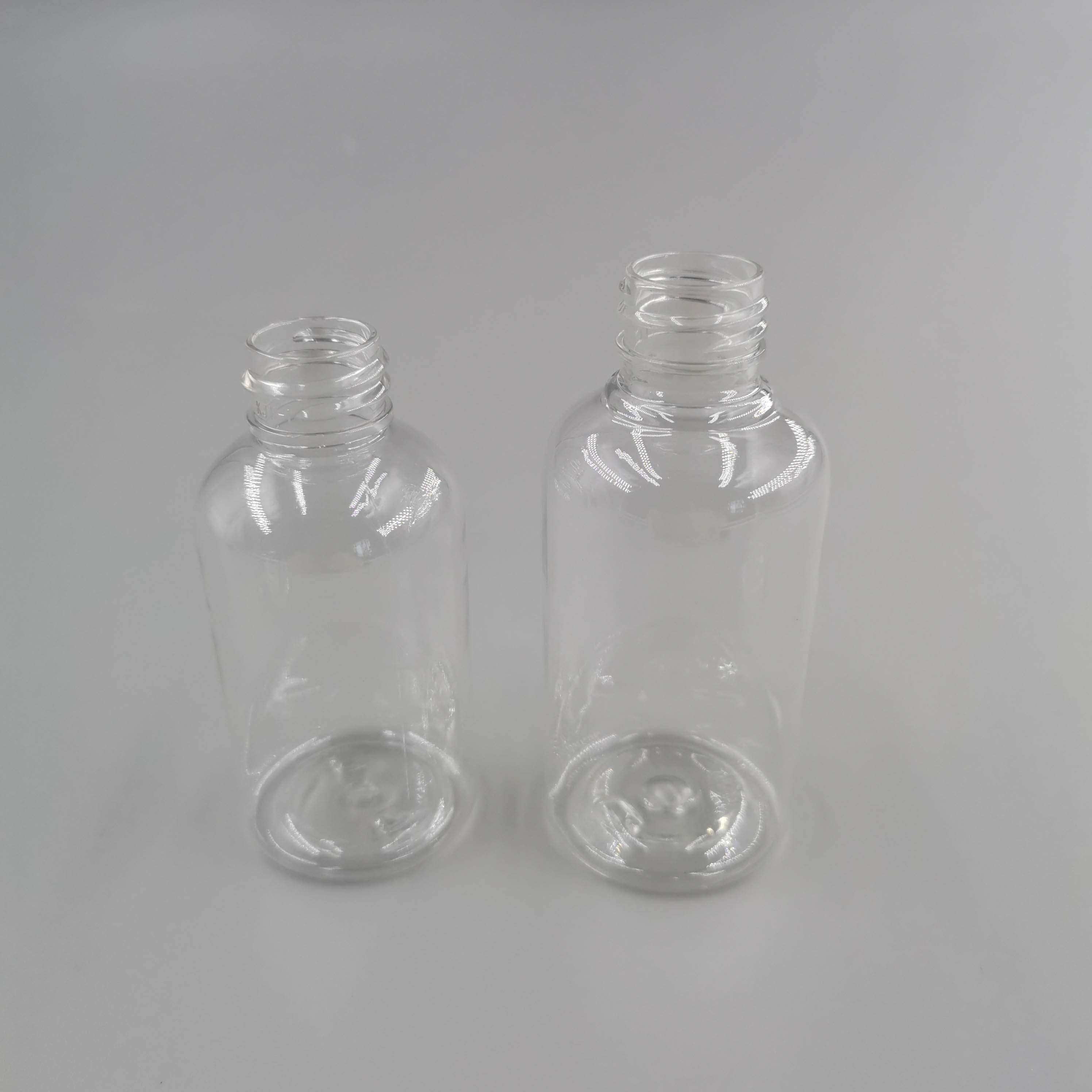 50ml 80ml empty PET oil dropper bottles for cosmetic packaging boston round essence bottle and serum container