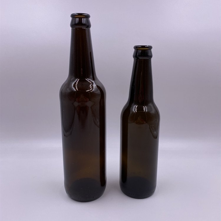 Wholesale china beer glass bottle 500ml amber bottle Amber Liquor Bottle