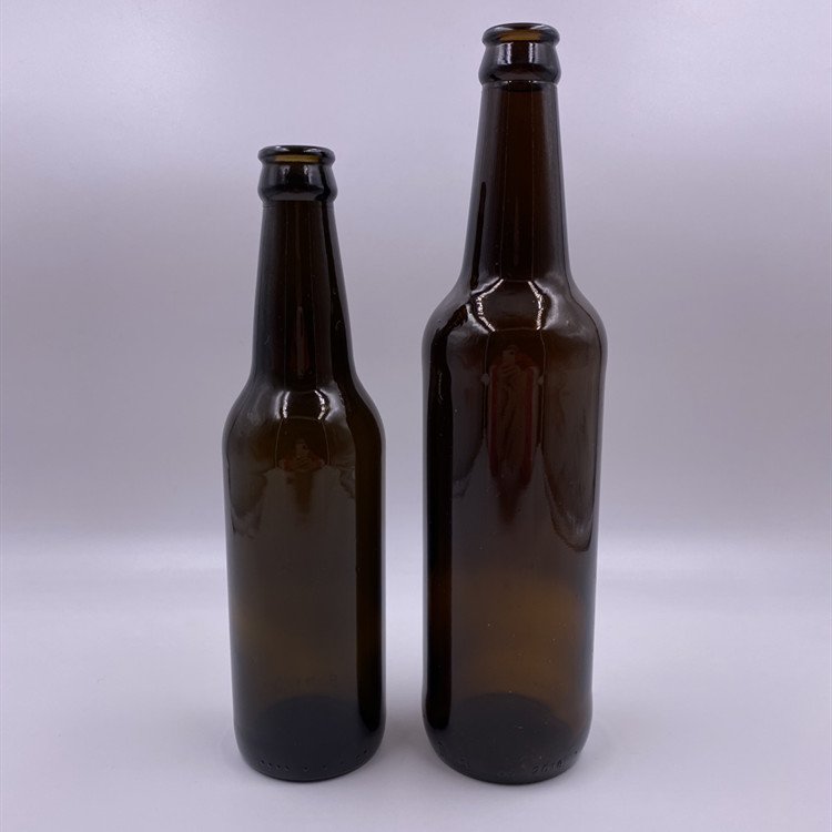 Wholesale china beer glass bottle 500ml amber bottle Amber Liquor Bottle
