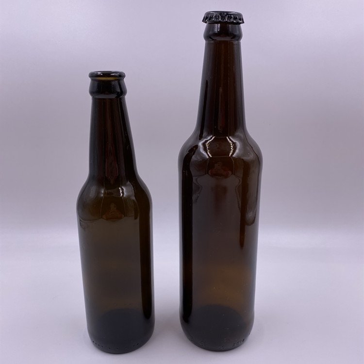 Wholesale china beer glass bottle 500ml amber bottle Amber Liquor Bottle