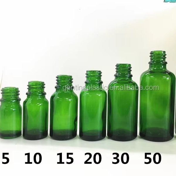 0.5 oz 15 ml green Essential Oil Empty Glass Bottle with Screw Top For Essential Oil packing,perfume glass bottle 10 ml spray
